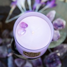 Celestial Symphony Amethyst Embrace Fragrant Third Eye Chakra Candle  (Introductory Offer)