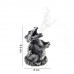 SILVER DRAGON INCENSE CONE HOLDER 