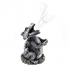 SILVER DRAGON INCENSE CONE HOLDER 