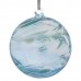 Sienna Glass 10cm Hand Blown Birth Stone Ball  for March - Aquamarine