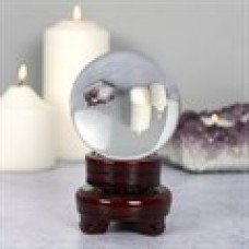  CRYSTAL BALL WITH BASE 8CM