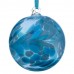 Sienna Glass 10cm Hand Blown Birth Stone Ball  December-Turquoise